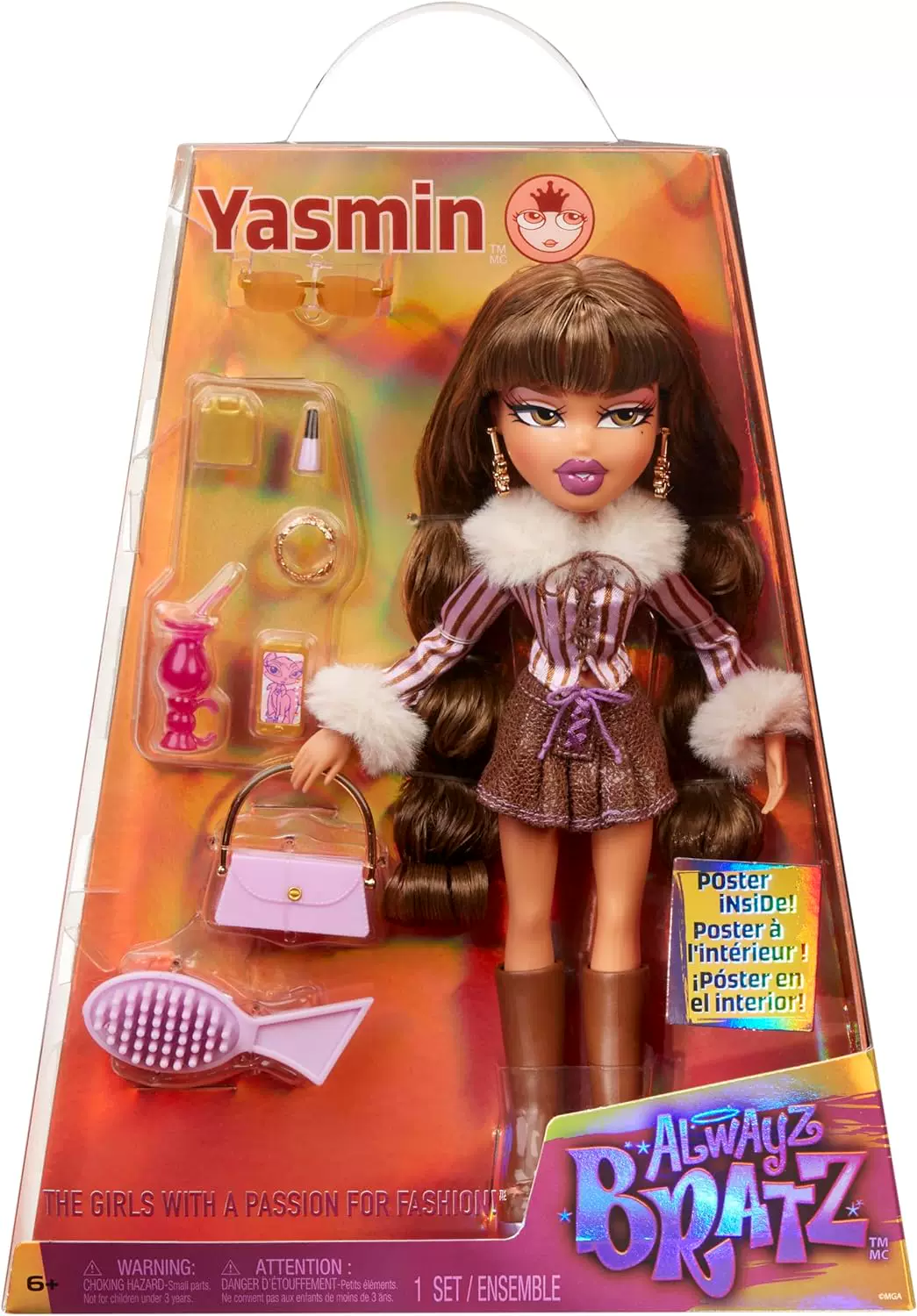 Коллекционная кукла в коробке (Bratz) Bates 2024, 9 см — Cloe, Jade, Sasha, Yasmin