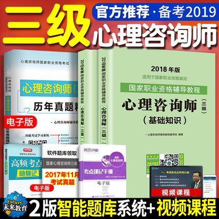 备考2019心理学咨询师考试三级书籍 2017版职