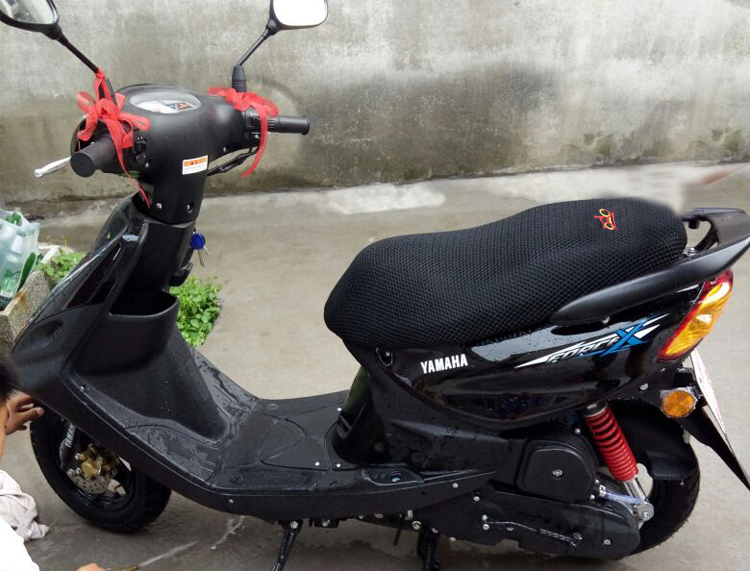 Vỏ bọc xe máy Yamaha Fuxi XLYM100T-3 lưới dày chống nắng cách nhiệt đệm khí - Đệm xe máy da bọc yên xe máy