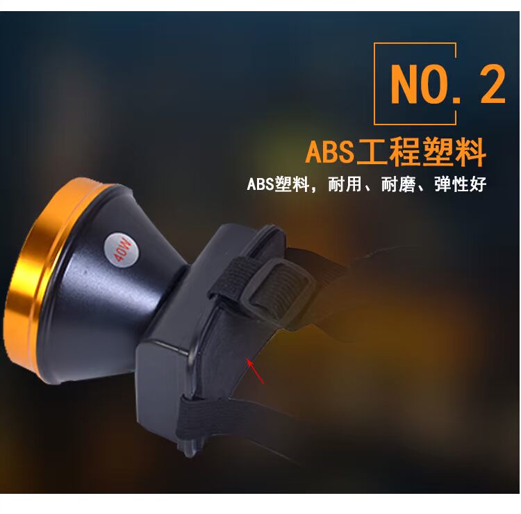 Đèn pha chói sạc siêu sáng từ xa đêm câu cá LED tai nghe đèn pin chiếu sáng ngoài trời câu cá liti đèn led đội đầu