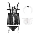 Нижнее белье, сексуальная униформа, кружевная пижама, большой размер, 2022