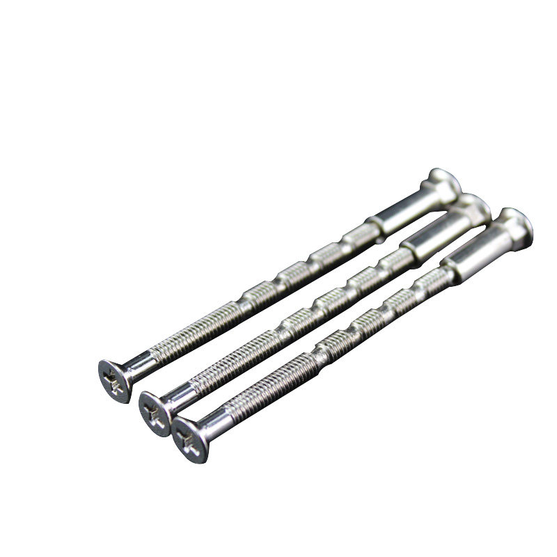 [USD 4.39] Wooden door plywood panel door locks accessories stainless steel round fixed split