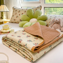 Attitude Class A Xinjiang cotton quilted bed cover three-piece set pure cotton step rice mat infant Korean pure cotton customization