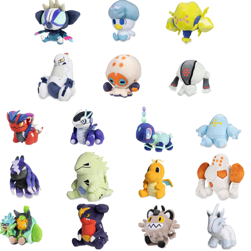 Pokémon Us Version Dolls Series Plush Toy Ornaments Steelix, Squirtle, Regigigas
