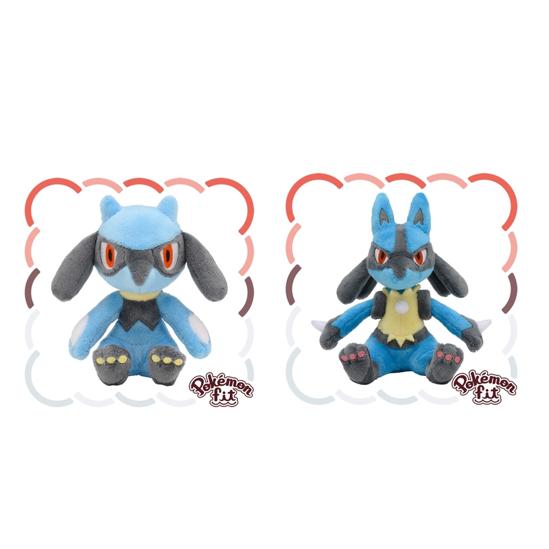 Pokémon Japanese Version Palm-Sized Fit Series Plush Toys Lucario 447 448