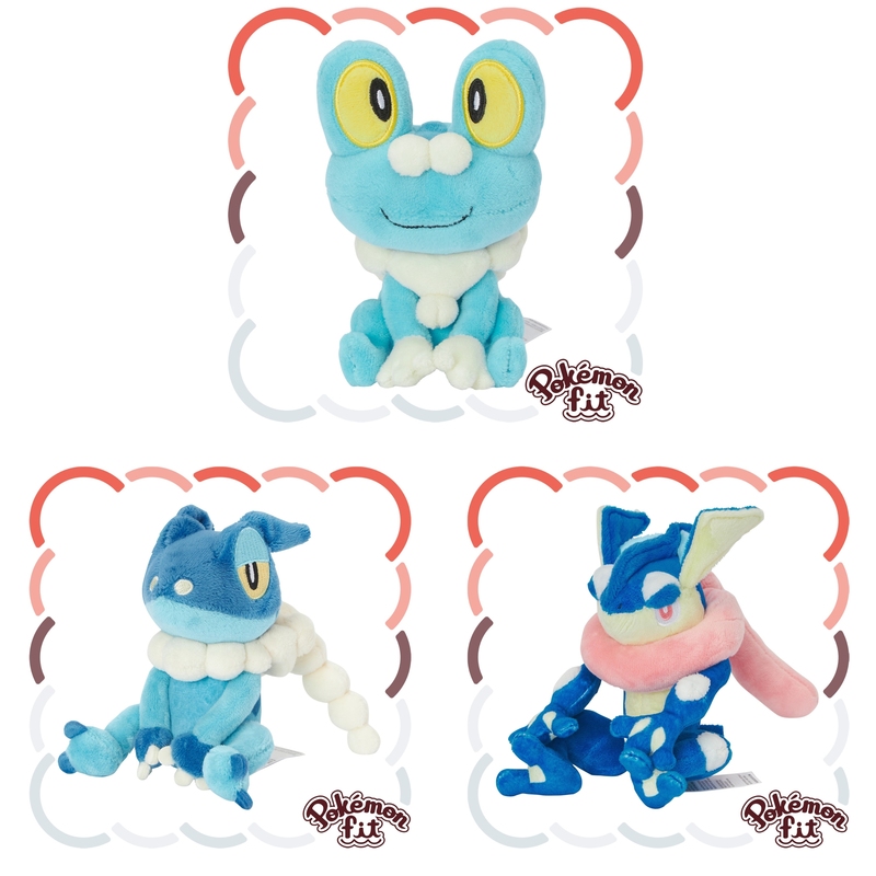 Pokémon Japanese Version Palm Fit Series Plush Toys 656-658 Gengar, Froggy, Froggy Head, Froggy Armor, Gengar