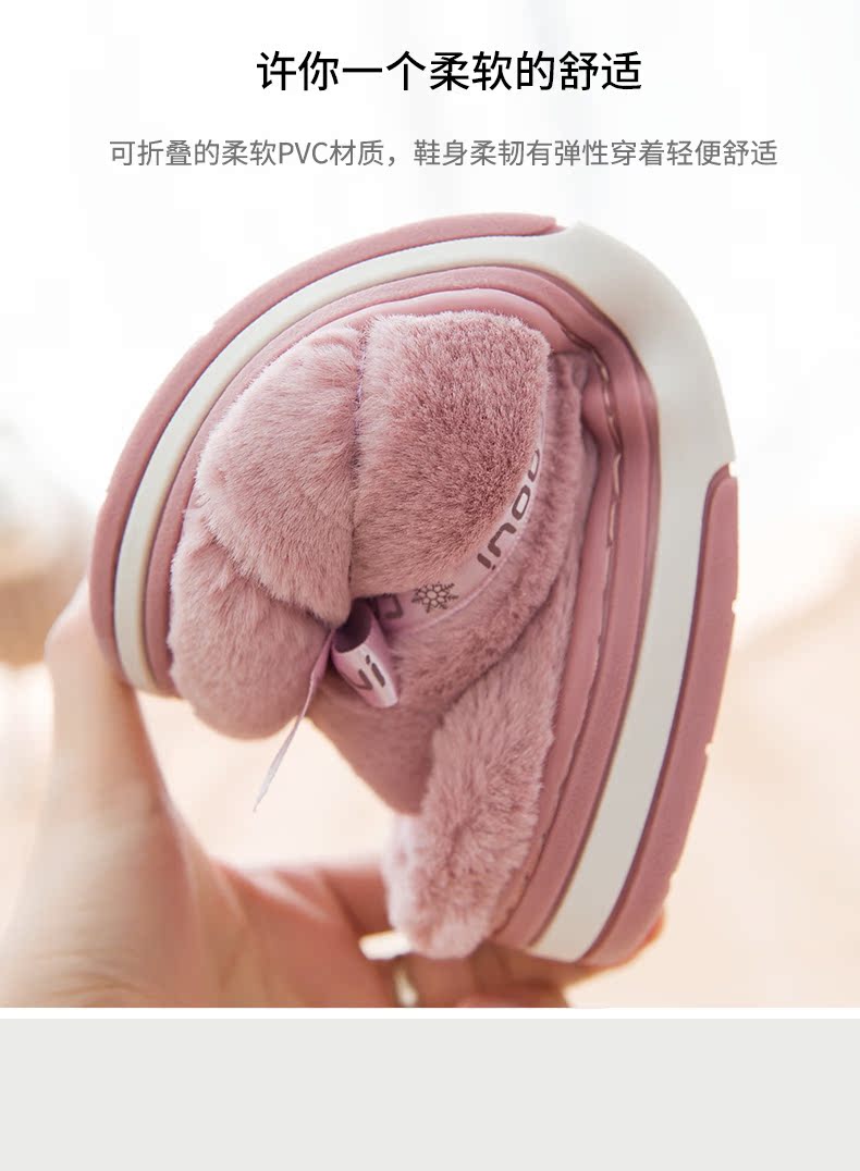 Trang chủ nhà đôi dép bông nữ mùa đông trong nhà dép chống trượt ấm áp túi nam với giày cotton đế dày dép xốp đi trong nhà