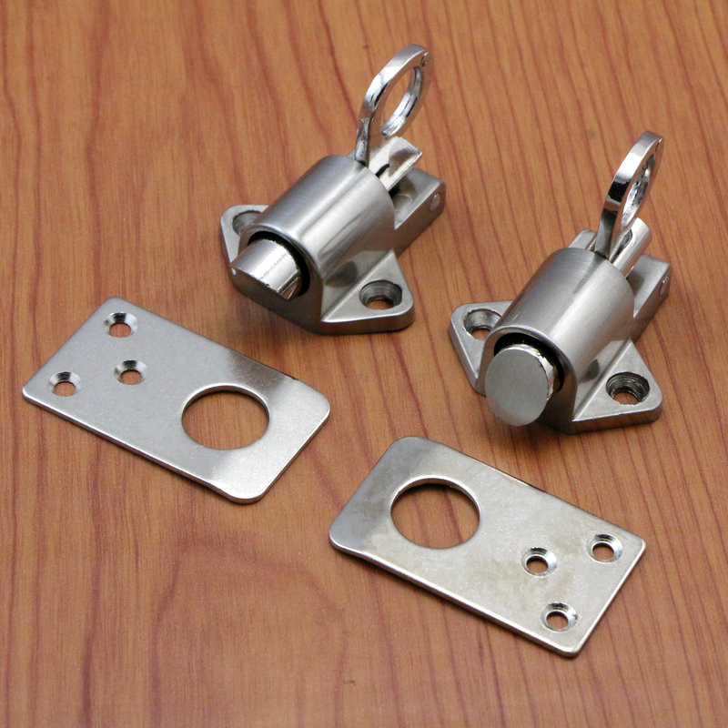 Fine casting solid stainless steel self-closing automatic bolt aluminium doors and windows bolt door bolt steel window spring aircraft pin-Taobao