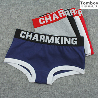 les panties handsome T women's cotton wide-brimmed letter neutral boxers tt women's casual sports underwear tide boxers