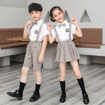 Kindergarten Landscaped Summer Clothing Students School Uniforms Summer Childrens Class Clothes Short Sleeves Yingren Suit Sports Academy Wind Custom
