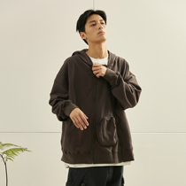 NGOARMY21SS zipper hooded sweater tooling multi-bag Japanese retro street loose tide cityboy national tide