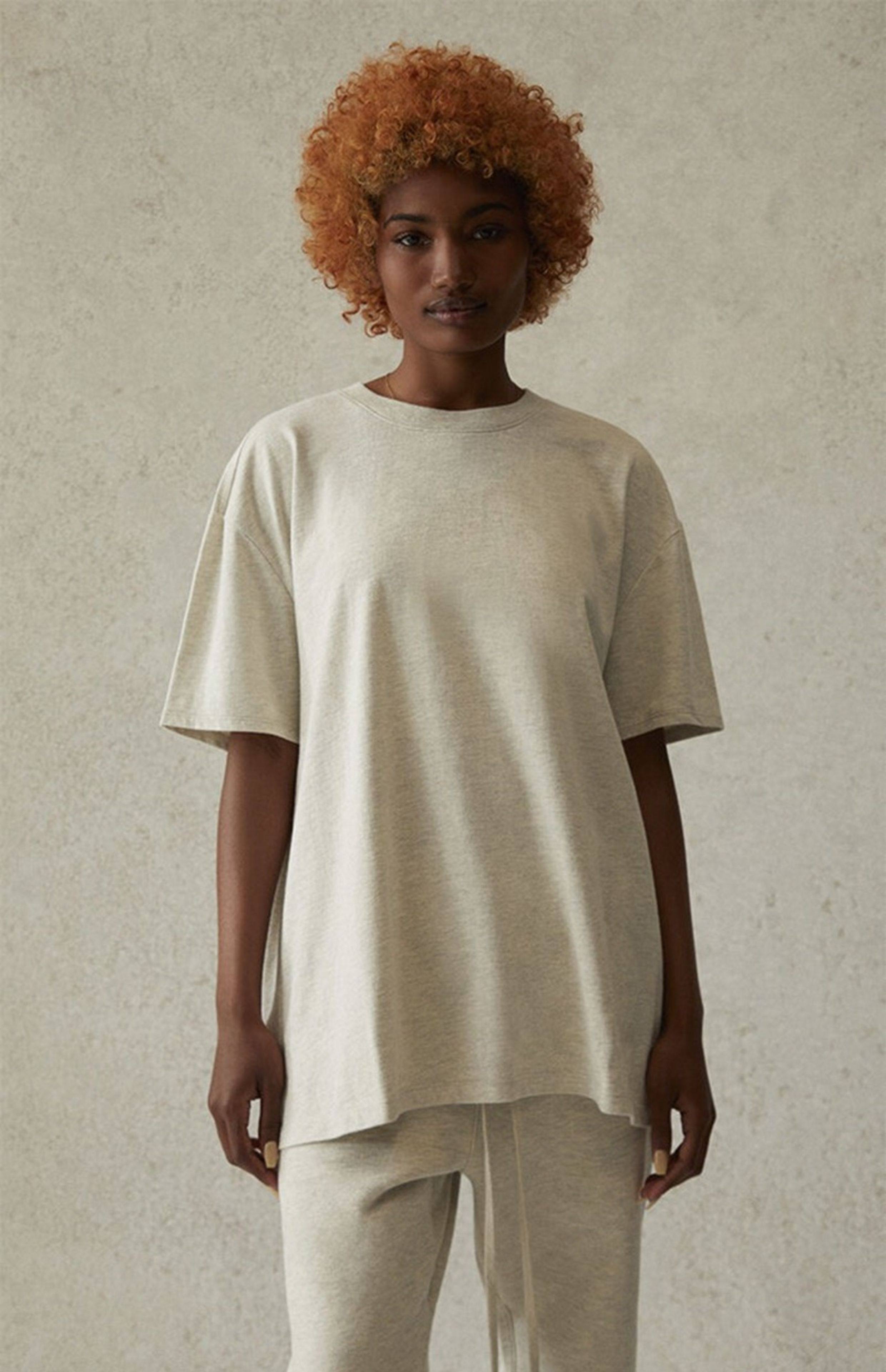 Имеется в наличии высококачественный товар Fear of God FOG Essentials 21ss за письмо logo короткий рукав Футболка мужской, essentials fog fear of god 