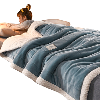 毛毯被子加厚冬季盖毯2025新款珊瑚法兰绒沙发午睡毯办公室小毯子