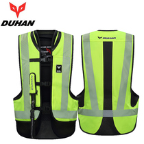 Duhan motorcycle airbag vest riding suit Male motorcycle cushioning reflective vest Compressed gas drop suit