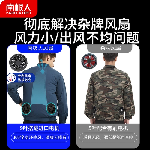 Летняя охлаждающая кондиционированная одежда мужская одежда с вентилятором защита труда на открытом воздухе профилактика теплового удара зарядка холодильная рабочая одежда на строительной площадке