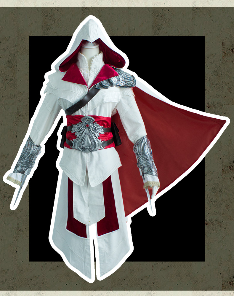 Tại chỗ [Uwowo] Assassin trò chơi cos Ezio Assassin 1 thế hệ Altai của tín ngưỡng cosplay nam quần áo cosplay lolita
