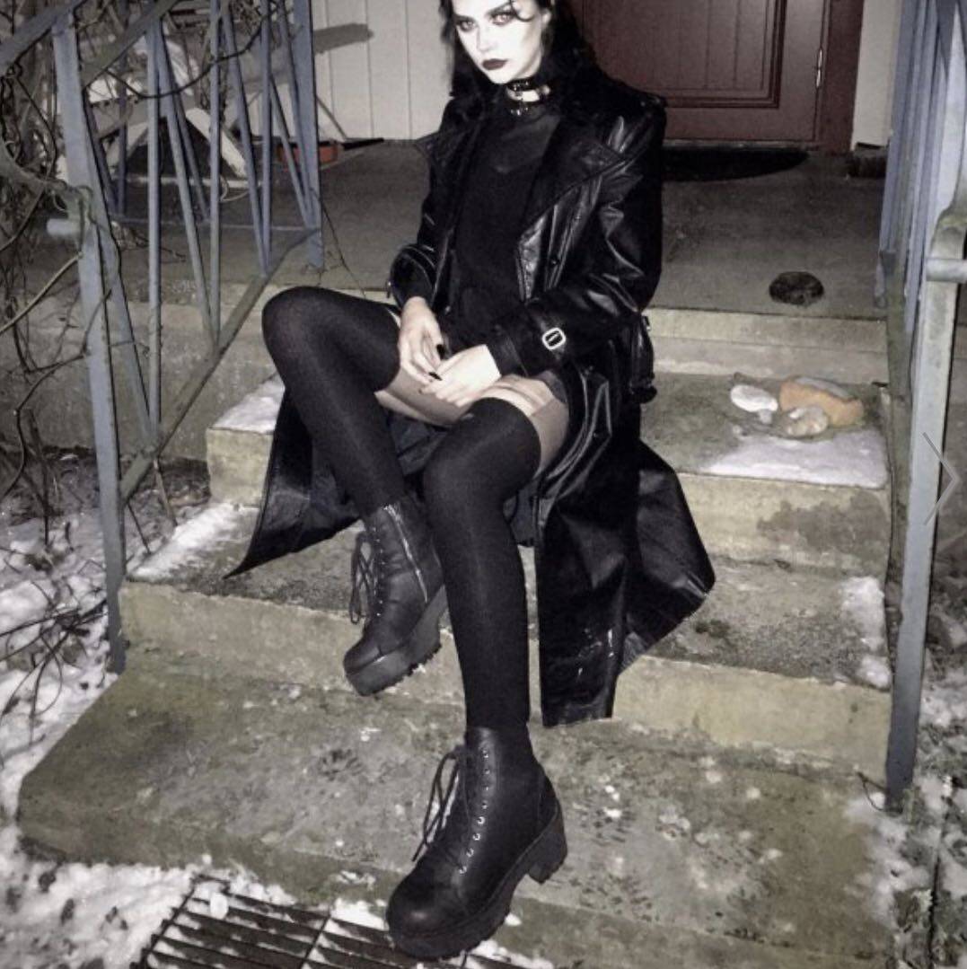 (Domestic spot) current mood thick heel all-match ankle boots