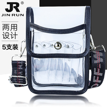 2022 Bestselling Nets Red Skew Satchel With Transparent Scissors Bag Hair Stylist Accessories Letter Shoulder Strap Beauty Hair Pocket Scissors