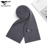 Septwolves, мужской шерстяной зимний удерживающий тепло шарф, цветная трикотажная высококлассная подарочная коробка, с защитой шеи