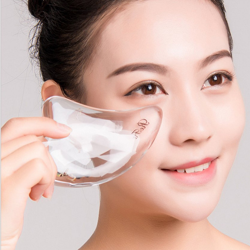 Crystal scraping board transparent face shaving artifact facial dredging meridian face-lifting detoxification lymphatic beauty board