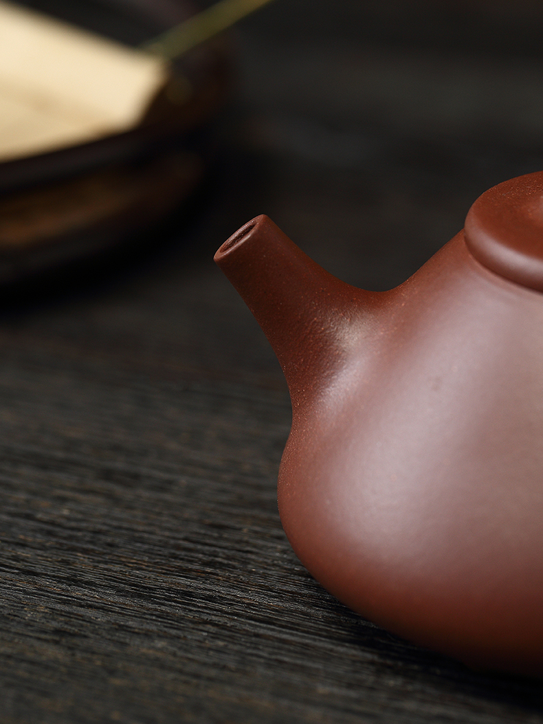 Liu2 xing producer are it undressed ore low cloud cloud 】 【 slot the qing son classic stone gourd ladle manual tea kettle