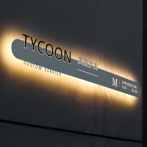 Signature door custom hollow art solid backlit billboard wall making creative light box outdoor luminous characters