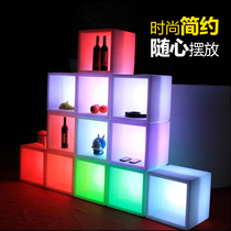 Promotional Belmex Luminous Ice Bucket Flower Pot Storage Box Cube Bar Stool Wine Display Case 2020
