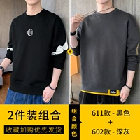 611 черный + 602 темно -серый