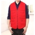 Áo vest nam trung niên và cao tuổi mùa xuân và mùa thu vest cotton nhiều túi chụp ảnh vest cá cỡ lớn vest nam - Áo vest cotton áo ba lỗ trắng Áo vest cotton