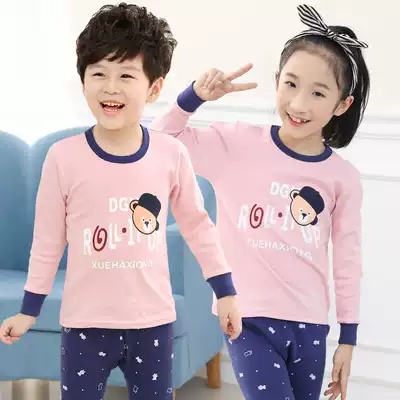 Children's underwear set Boys autumn clothes sanitary pants cotton big children Girls boys baby pajamas cotton cotton sweater autumn