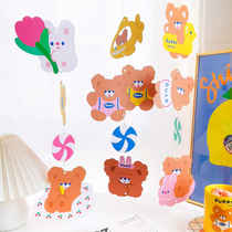 milkjoy bear elevator birthday party pull flower interior decoration hang card ins style cake decoration