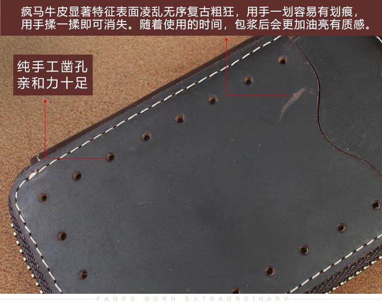 Retro key bag nam và nữ da đa chức năng ví thẻ gói lớp đầu ngựa điên da handmade khóa kéo trường hợp - Trường hợp chính ví móc khóa da thật