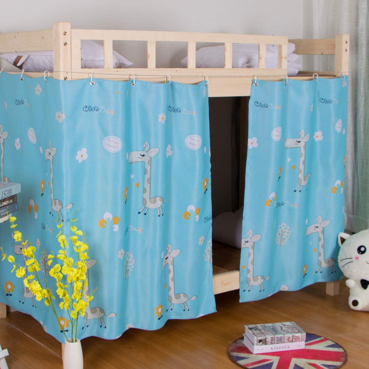 Ký túc xá sinh viên trên rèm giường, dưới cùng của công chúa, gió, các cô gái, phòng ngủ, thoáng khí, kín, đầy đủ, bóng râm, tạo tác, rèm, rèm rèm quây giường ngủ