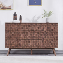 Zobilin Black Walnuts Solid Wood Genguan Cabinet Dining Side Cabinet Nordic Modern Dining Side Cabinet Brief About Entering Door Partition Cabinet