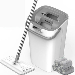 免手洗懒人拖地神器干湿平板拖把桶