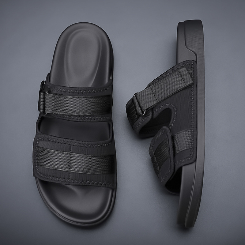 Men's Summer 2026 New Style Casual Versatile Soft-Soled Anti-Odor Men's Slip-On Beach Sandals