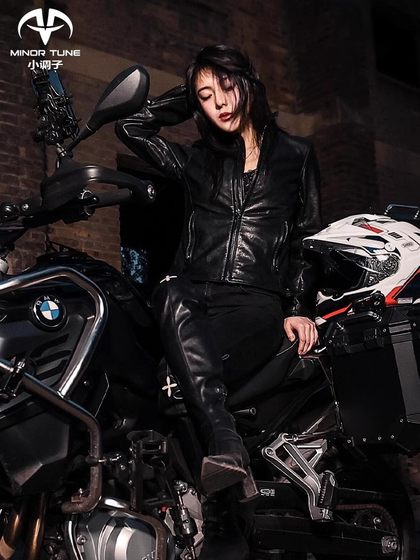 小调子(MINOR TUNE)摩托车骑行服复古通勤机车皮衣夹克星河四季