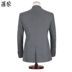 Luomen nam slim suit phù hợp với kinh doanh thời trang áo len len màu xám váy cưới hai khóa quần tây Suit phù hợp