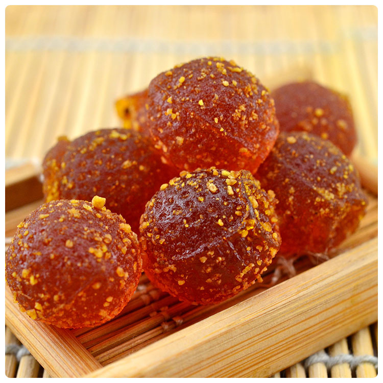 Tangerine plum fudge tangerine peel candy bulk 1000g wedding joy candy 5 kg gummy ball sour sweet words plum sugar snack