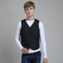 Áo vest nam cotton mỏng lót mùa thu và mùa đông Người mẫu cotton trung và già vest khoác nam