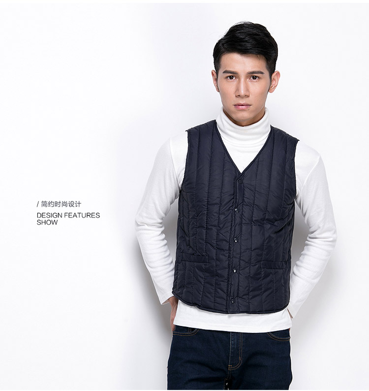 Áo vest nam cotton mỏng lót mùa thu và mùa đông Người mẫu cotton trung và già các loại áo ba lỗ nam