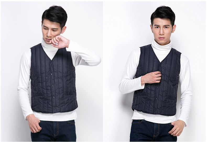 Débardeur homme gilet en nylon pour hiver - Ref 1588696 Image 26