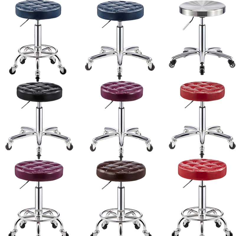 Beauty Hair Stool Lift Stool Sea Show Lifting Round Stool Beauty Stool Large Bench Bar Stool Meme Hair Chair Beauty Swivel Stool