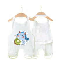 Newborn baby bellyband summer thin pure cotton belly protection half-back clothing for boys and girls baby onesie sleeping bag clothes