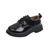 Boys' Leather Shoes, British Style Black and White Leather Shoes, Campus Casual Etiquette Shoes, Student Boys' Small Black Leather Shoes, Performance Shoes