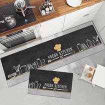 Home carpet kitchen floor mat non-slip anti-oil long strip water-absorbent oil-absorbent stove dirty-resistant mat custom door mat