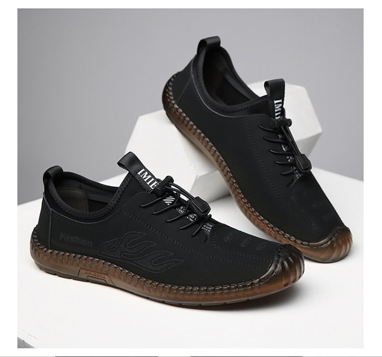 Другое сандалии 潮鞋男鞋皮面凉鞋男士夏季新款透气镂空休闲洞洞鞋软底耐磨开车鞋 Jifanpaul