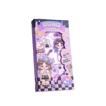Princess paste boxed makeup puzzle stickers dress-up sticker book toy girl dress up 3-6 years old children exquisite