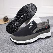 Old Beijing cloth shoes for men in spring and autumn construction site work shoes wear-resistant walking shoes middle-aged and elderly casual mens work shoes