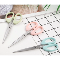 Scissors small medium large scissors office household portable stainless steel paper scissors sharp round head simple knife